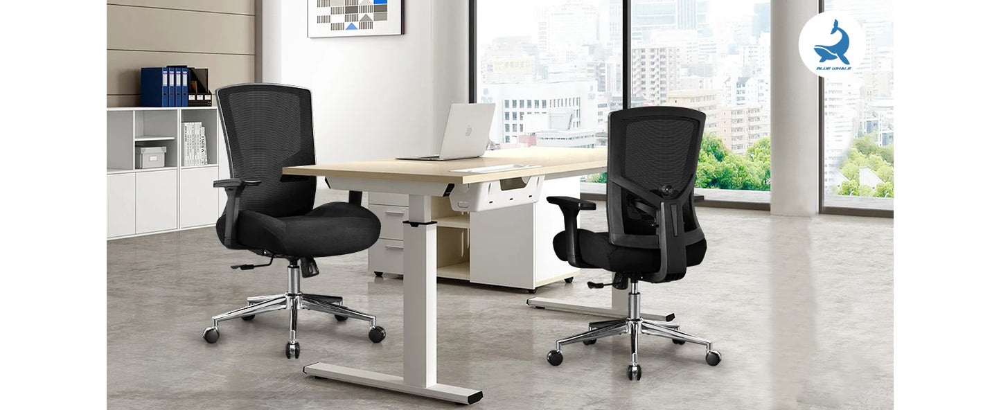 Bürostuhl 200 kg Ergonomischer Schreibtischstuhl mit 4D-Armlehnen, Bürostuhl mit Lendenwirbelstütze und 3D-verstellbarem, Wippfunkti