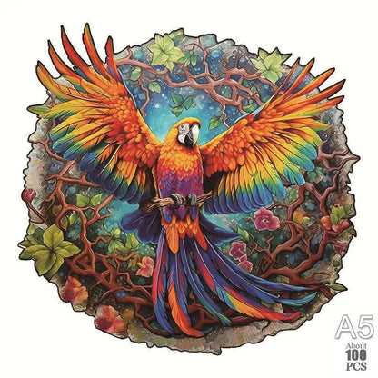 Irregular Shaped Wooden Animal Puzzle DIY Puzzle Party Games Educational Gift for Kids Holiday Gift Intelligent Cat Wood Jigsaw