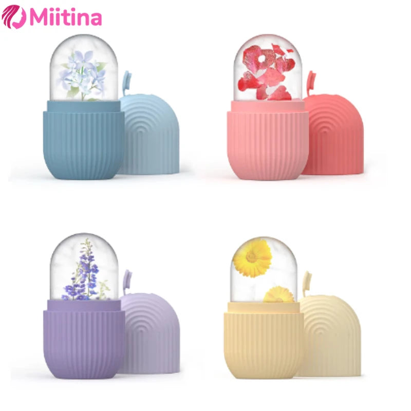 Ice Facial Roller Cube Beauty Lifting Ice Ball Face Massager Contouring Eye Roller Facial Treatment Reduce Acne Skin Care Tool.