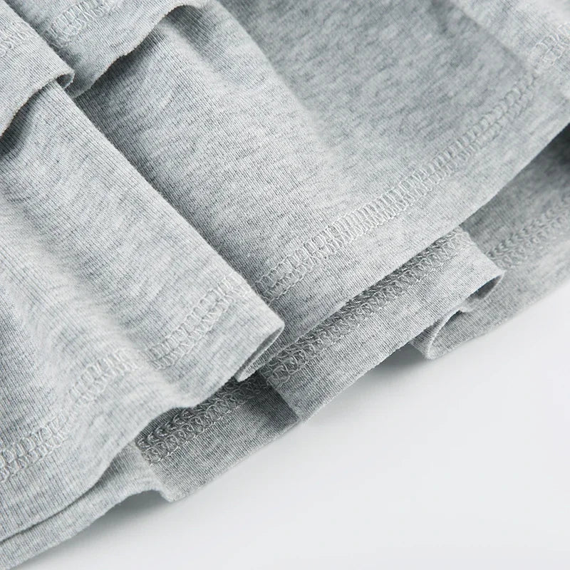 Mooyufo Sweet Solid Pleated Super Mini Skirt Preppy Atyle Sexy Slim Low-Waisted Skirts Women 2024 Summer Fashion Streetwear Lady.