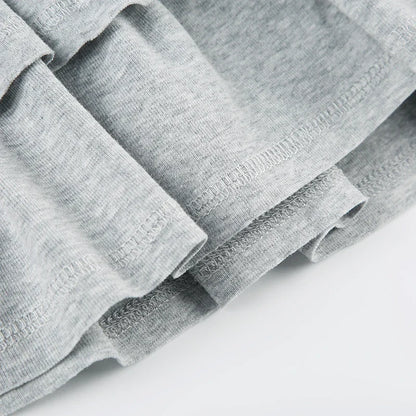 Mooyufo Sweet Solid Pleated Super Mini Skirt Preppy Atyle Sexy Slim Low-Waisted Skirts Women 2024 Summer Fashion Streetwear Lady.