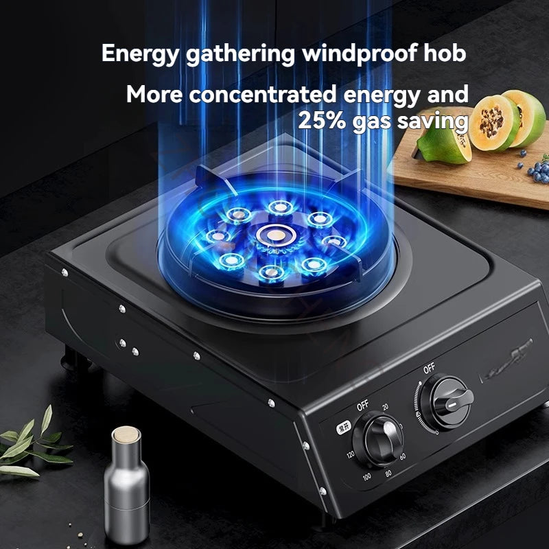 Liquefied Gas Stove Household Flameout Protection Gas Stove Natural Gas Energy-saving Fierce Fire.