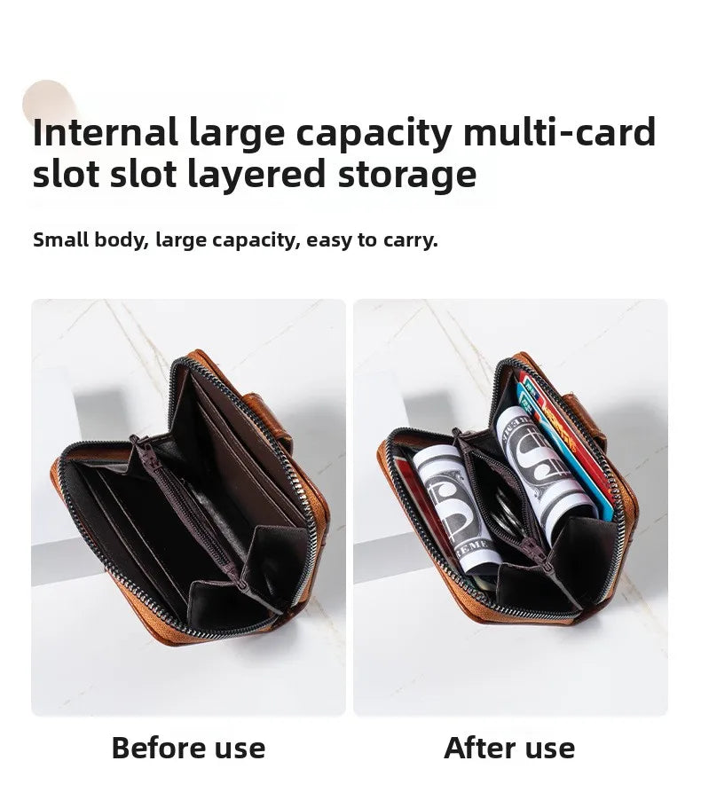 Fashion Multi-card Wallet, Unisex, Zipper Change Bag, Card Bag.