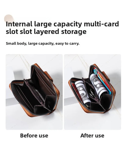 Fashion Multi-card Wallet, Unisex, Zipper Change Bag, Card Bag.