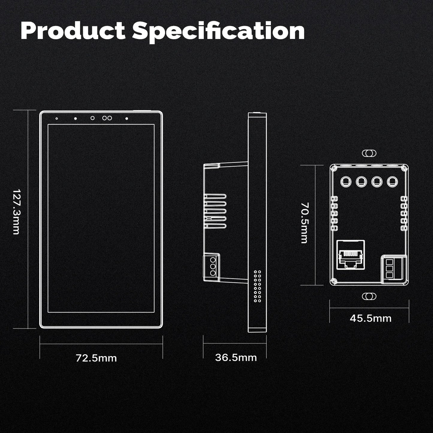MOES Tuya Wifi Smart 5-Zoll-Touchscreen US Center Control Panel Sprachsteuerung Alexa und ZigBee Gateway Eingebaute Szenensteuerung