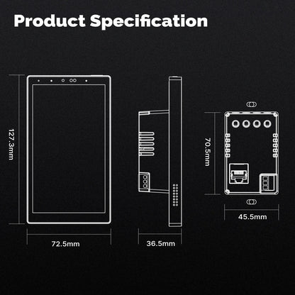 MOES Tuya Wifi Smart 5-Zoll-Touchscreen US Center Control Panel Sprachsteuerung Alexa und ZigBee Gateway Eingebaute Szenensteuerung
