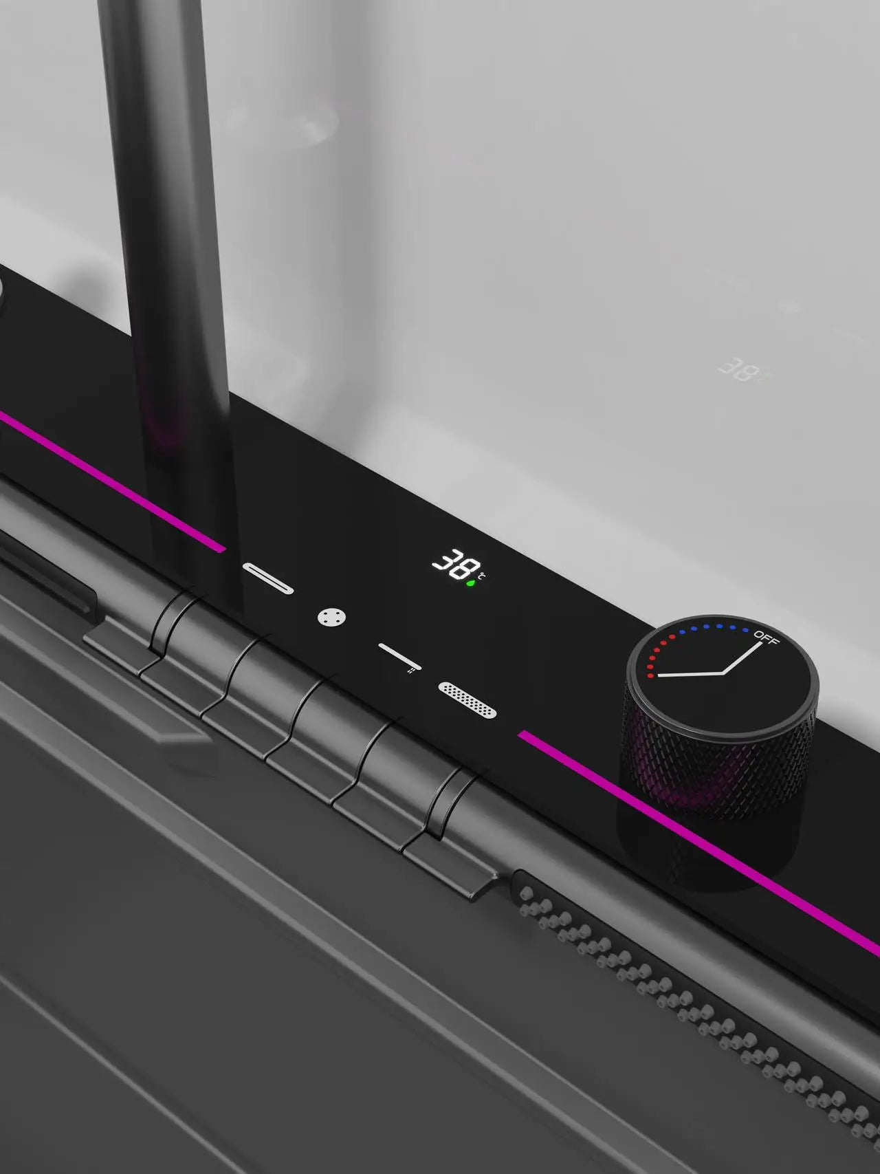 Stainless Steel Kitchen Waterfall Sink Embossed Digital Display Large Single Slot All-in-one Faucet Multi-functional Wash Bain