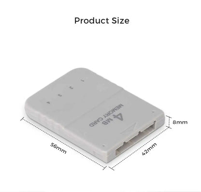 BlueRetro 1PC/2PC 4M Memory Card For PS1 Save Game Card  For PlayStation1 PS One Game Consoles Data Saving Progress Memory Card.