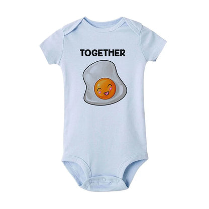 Perfect Together Twin Babykleidung Lustige Zwillings-Outfits Strampler Junge Mädchen Duschgeschenk Sommer Kurzarm-Bodys Bruder/Schwester