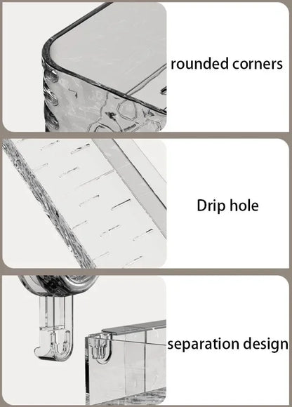 Wellpappe-Saugnapf-Aufbewahrungsregal für Badezimmer, Wandmontage, nicht stanzbar, Waschraum, Waschbecken, Waschbecken, Eck-Duschgel-Aufbewahrungsregal