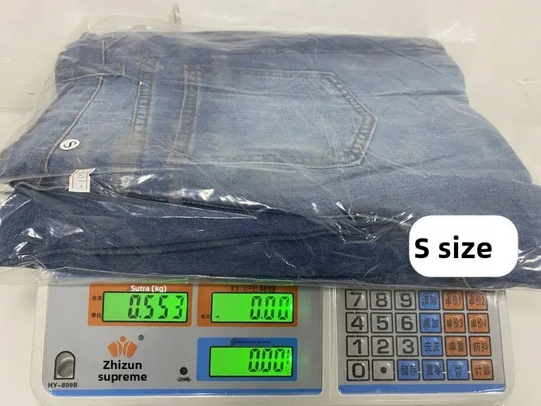 High Waist Wide Leg Denim Jeans Women's Spring 2025 Design Sensation Elegant No Stretch Comfortable Fit Female Fashionable.