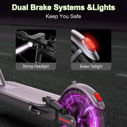 JUICEASE Adult Electric Scooter 31/35km/h 500W/1000W 35KM/50KM Long Range 8.5/10Inch Tyre 10.5/14.5Ah Large Battery Kick Scooter