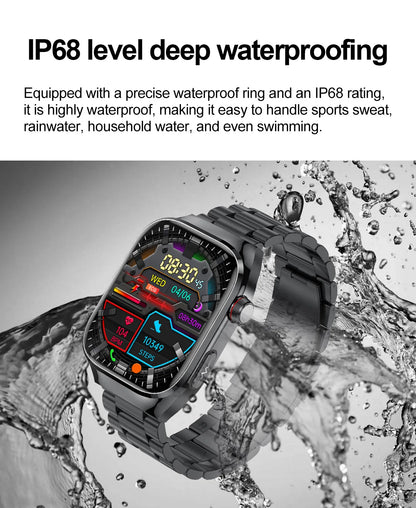 2025 New For Huawei Three highs Blood Pressure Smartwatch ECG Uric Acid Heart Rate Clock Body Analysis Health Monitoring Watches