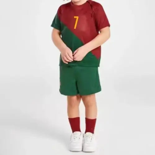 Children's Sports Breathable Set Clothing Two Piece Sweat-absorbing Lightweight Outdoor Grass Sports.