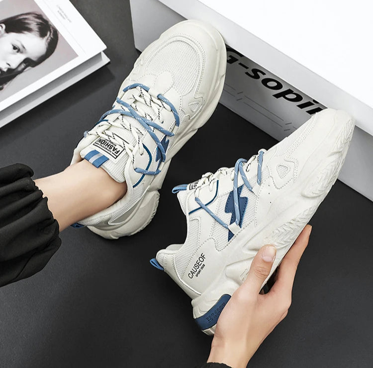 2025 Autumn Men Shoes Fashion Sneakers Height Increasing Casual Chunky Shoes Male Trainers Running Sports Shoes.