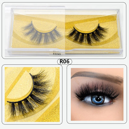 Visofree Eyelashes 3D Mink Lashes High Volume Handmade Mink False Eyelashes Thick Full Strip Lashes Cruelty Free cilios posticos.