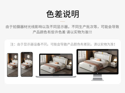 Luxuriöses Doppelbett mit Rahmen, 200 x 200 cm, King-Size-Bett, beleuchtet, 180 x 200, Queen-Size-Bett, luxuriöses, modernes, voll beleuchtetes 2-Personen-Schlafzimmer-Wohnmöbel