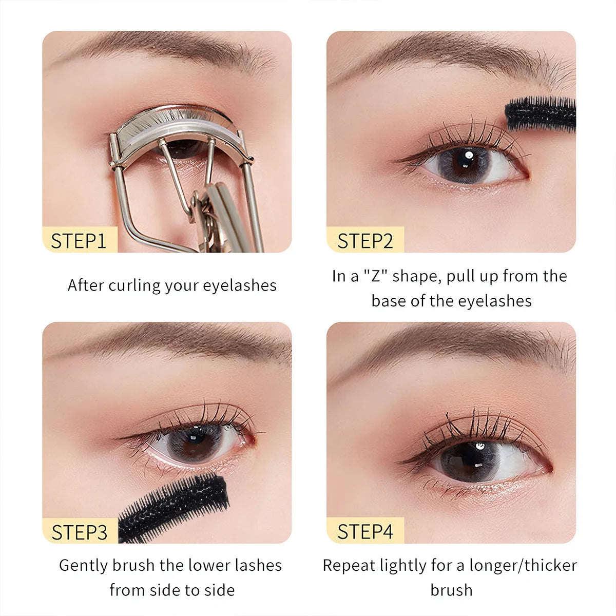 New Eyelashes Lengthening 5D Mascara Lengthening Thickening Waterproof Sweat-Resistant Silky Lash Non-Smudging Easy to Remove.