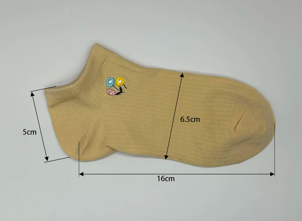 4 Pairs Cotton Women's Boat Socks No Show Socks Set for Lady White Invisible Cotton Socks Pack Pink Black Breathable Summer