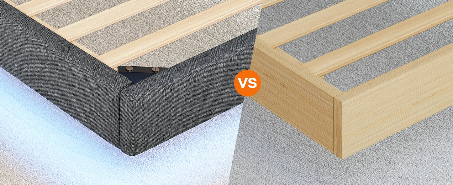 Gästebett 90 x 200 cm mit Ladestation und LED-Beleuchtung, Bettrahmen, einfache Montage zum Schlafen