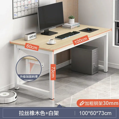 Hochwertiger, langlebiger Computertisch, Desktop-Tisch für Zuhause, Schlafzimmer, moderner, einfacher Mietisch, Studenten-Studientisch, langer Streifen
