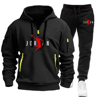 New trend men's sportswear tops and pants for autumn and winter 2025, fashionable, casual, jogging and outdoor sports.