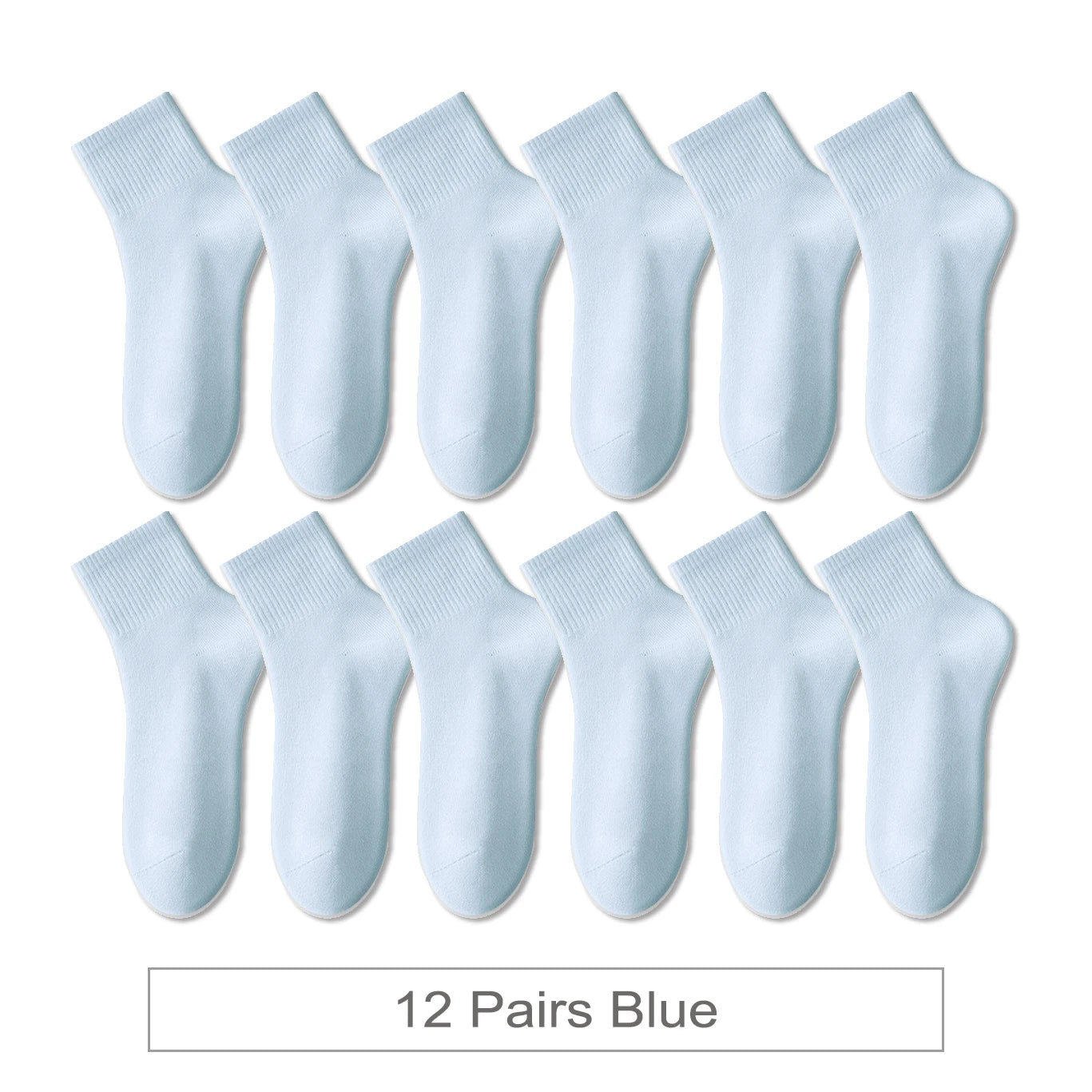 12 Pairs New Woman Cotton Socks Men Sock Short Ankle Colorful Autumn Spring Soft Breathable Colorful Girl Sock.