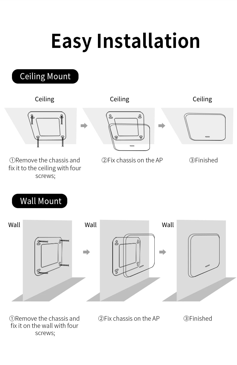 COMFAST WiFi6 Ceiling AP 3000M Gigabit POE RJ45 Wireless Indoor Access Point 2.4 5.8Ghz Wall Mounted WiFi Repeater Cover Roaming.
