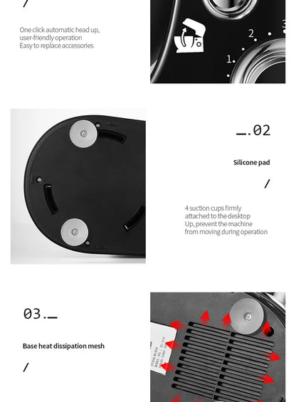 DIVEDEER Multifunctional Chef 3.5L Dough Kneading Machine Fully Automatic Household Electric Egg Beater Baby Food Processor