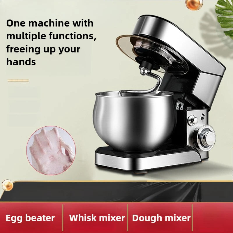 220V Household Electric Dough Mixer Automatic Home Mixer Egg Beater, Kneading Machine, Blender Kitchen Stand Mixer.