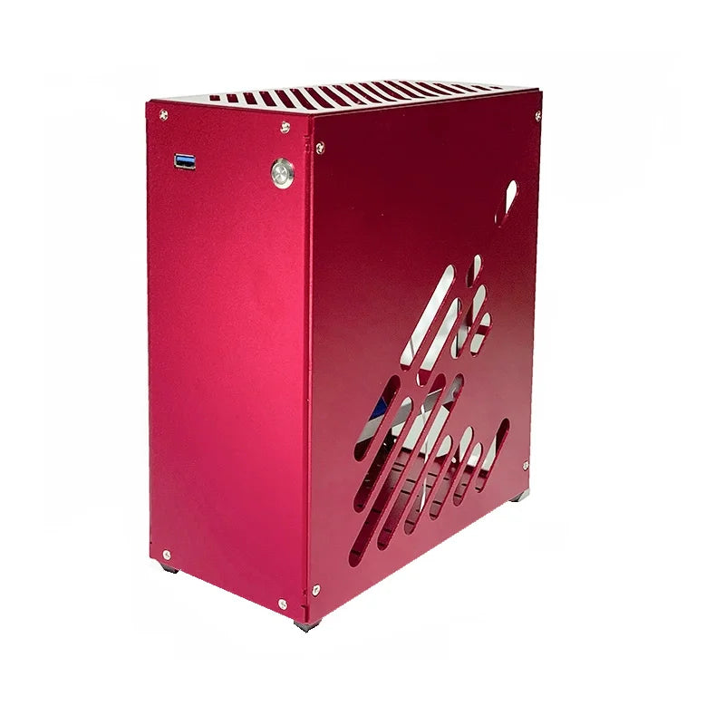 M34 All Aluminum 5.3L HTPC ITX Small Chassis Game Computer Case Support 205mm Graphics Card RTX4090 I5 R5 A4 K39 S3 A1.