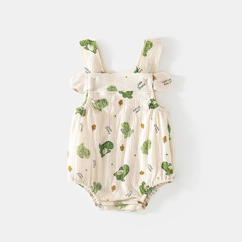 Sommer Baby Hosenträger Body Kleinkind Mädchen Süße Blumen Overall Infant Dünne Cartoon Tier Ein Stück