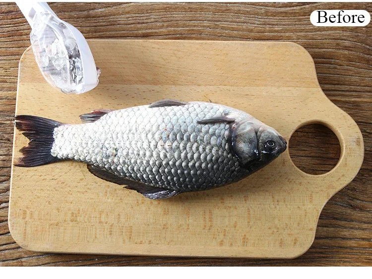 Fish Scale Scraper Fish Skin Brush Seafood Tools Fast Remove Fish Scraper Cleaning Knife Kitchen Accessories.