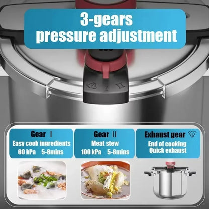 Pressure Cooker Multifunctional Pressure-Limited Explosion-proof Pressure Cooker Stainless Steel Kitchen Pressure Pot.