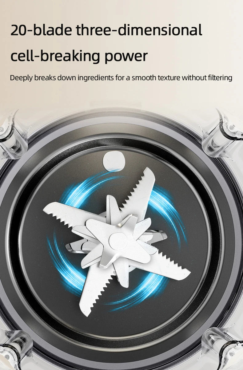 1.5L Soybean Milk Machine Wall Breaking Machine with Soundproof Cover Multifunctional Fruit Vegetable Juicer Automatic Blender.