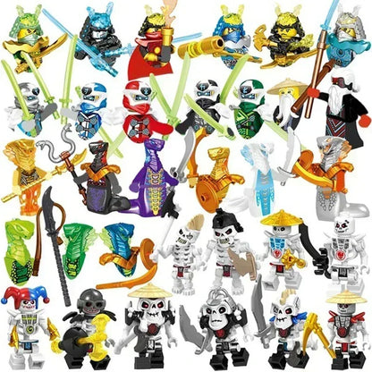 Hot Toys Anime Characters 24 Pieces Ninjago Mini Figure Building Block Toys Mini Doll Doll Figure Blocks Kids Toys Birthday Gift.