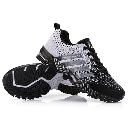 Men Running Shoes Mesh Fashion Sneakers Breathable Casual Sport Shoes Outdoor Walking Jogging Tennis Shoes Athletics Plus Size