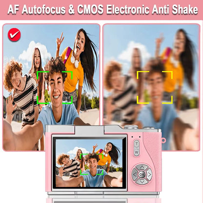 Digital Camera 4K 48MP Photography Camera Video Camcorder Rechargeable Cameras 180° Flip Screen Camcorder For Kid Adult Beginner.