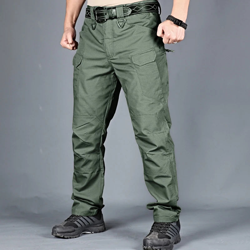 New Mens Tactical Pants Multiple Pocket Elasticity Military Urban Commuter Tacitcal Trousers Men Waterproof Cargo Pant 6XL.