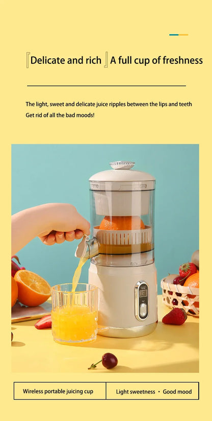 Electric Orange Juicer Portable 600ml Original Citrus Fruit Juice Extractor Lemon Squeezer Machine Smoothie Blender USB Charge.
