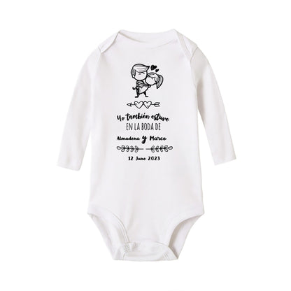 Personalisierter Baby-Body „I Also Attended The Wedding“, individueller Name, Baby-Overall, Hochzeit, Kleinkind, Kleinkind, Junge, Mädchen, Strampler, Outfits.