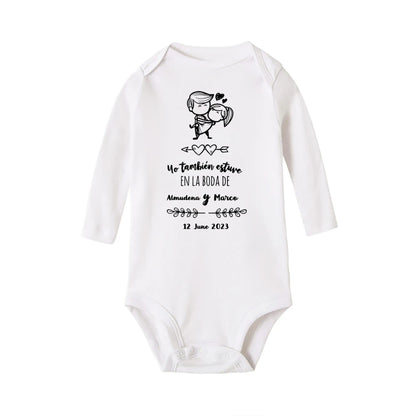 Personalisierter Baby-Body „I Also Attended The Wedding“, individueller Name, Baby-Overall, Hochzeit, Kleinkind, Kleinkind, Junge, Mädchen, Strampler, Outfits.