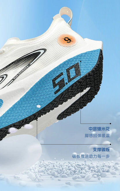Men's Sports Shoes Cushioning Non-Slip Flat Wear Resistant Sneakers Mesh Breathable Platform Soft Running Shoes for Man.