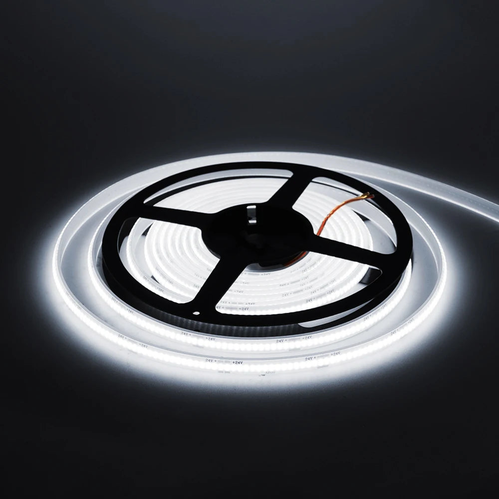 12V 24V COB LED Streifen Licht IP68 IP67 Wasserdichte Flexible Led Lampe 320LED 5m 10m 15m 0,5m 1m Hohe Dichte Helle Liner Beleuchtung.