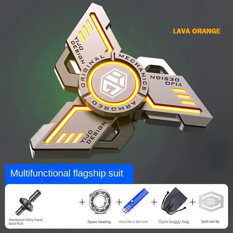 uminous metal EDC fidget spinner stress relief pressure reduction finger toy cool spinner ADHD  aids Creativity gift for boys.