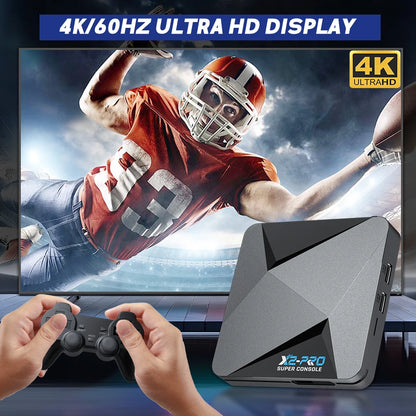 KINHANK Retro Video Game Console Super Console X2 Pro with 90000 Video Games for PS1/DC/MAME/SS with Gamepad Kid Gift Game Box.