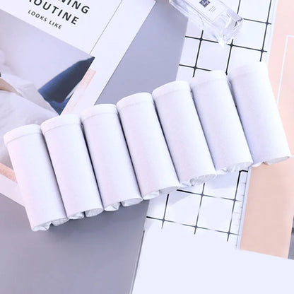 7Pcs Panties for Women Cotton Underwear Plus Size Sexy Briefs Girls Breathable Soft Lingerie Female Cute Solid Color Underpants.