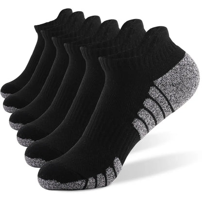 3pairs thickened towel bottom running socks mesh boat socks non-slip breathable sports socks Low cut Men's socks Women's socks.