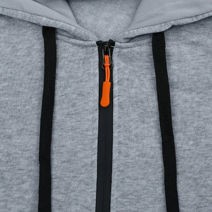 Pullover Hoodie Set Reißverschluss Multi-Pocket Pullover Herren Sport Casual Top Zweiteiliges Set