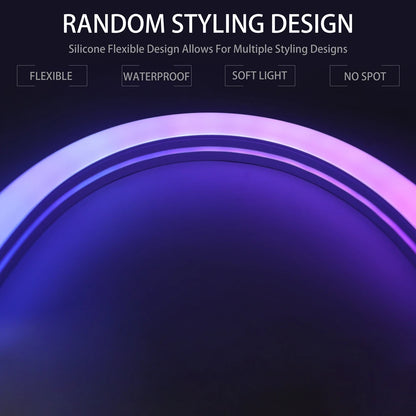 Neon LED Silicone Tube Flexible Soft Light For SK6812 WS2812B WS2811 DIY Holiday Decoration Strip Bar Lighting Tape Waterproof.